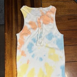 Gilded Intent Colorful Tie-Dye Top
